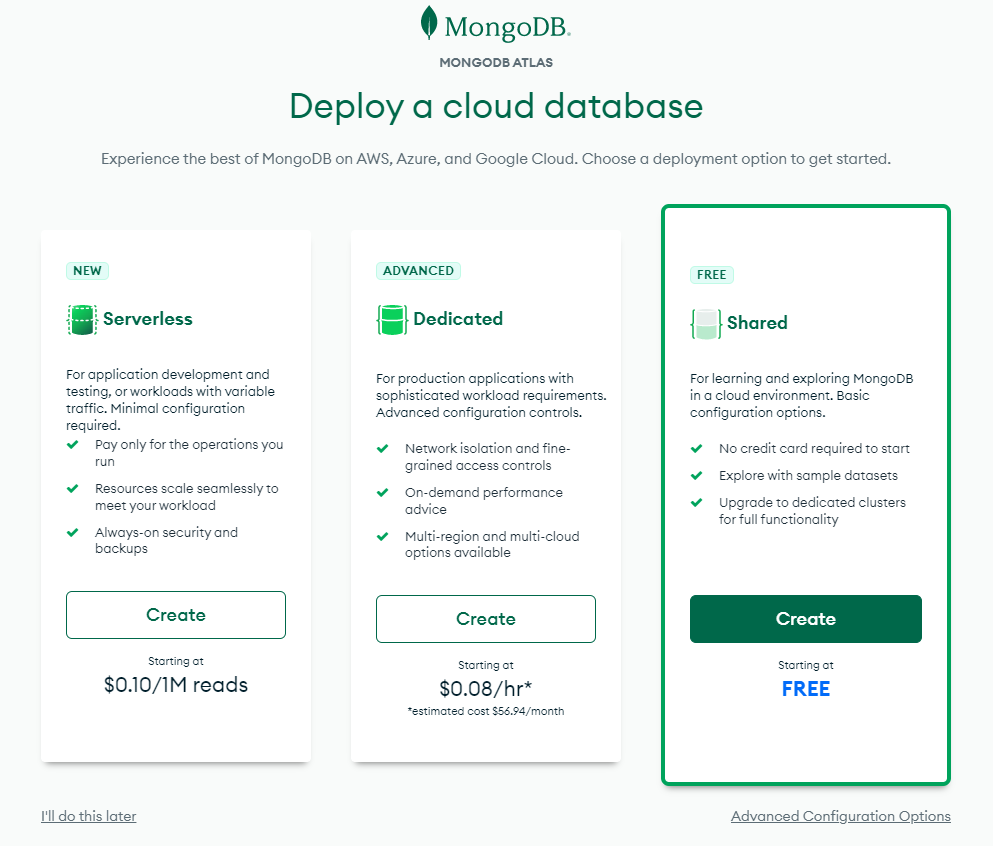 Registro MongoDB